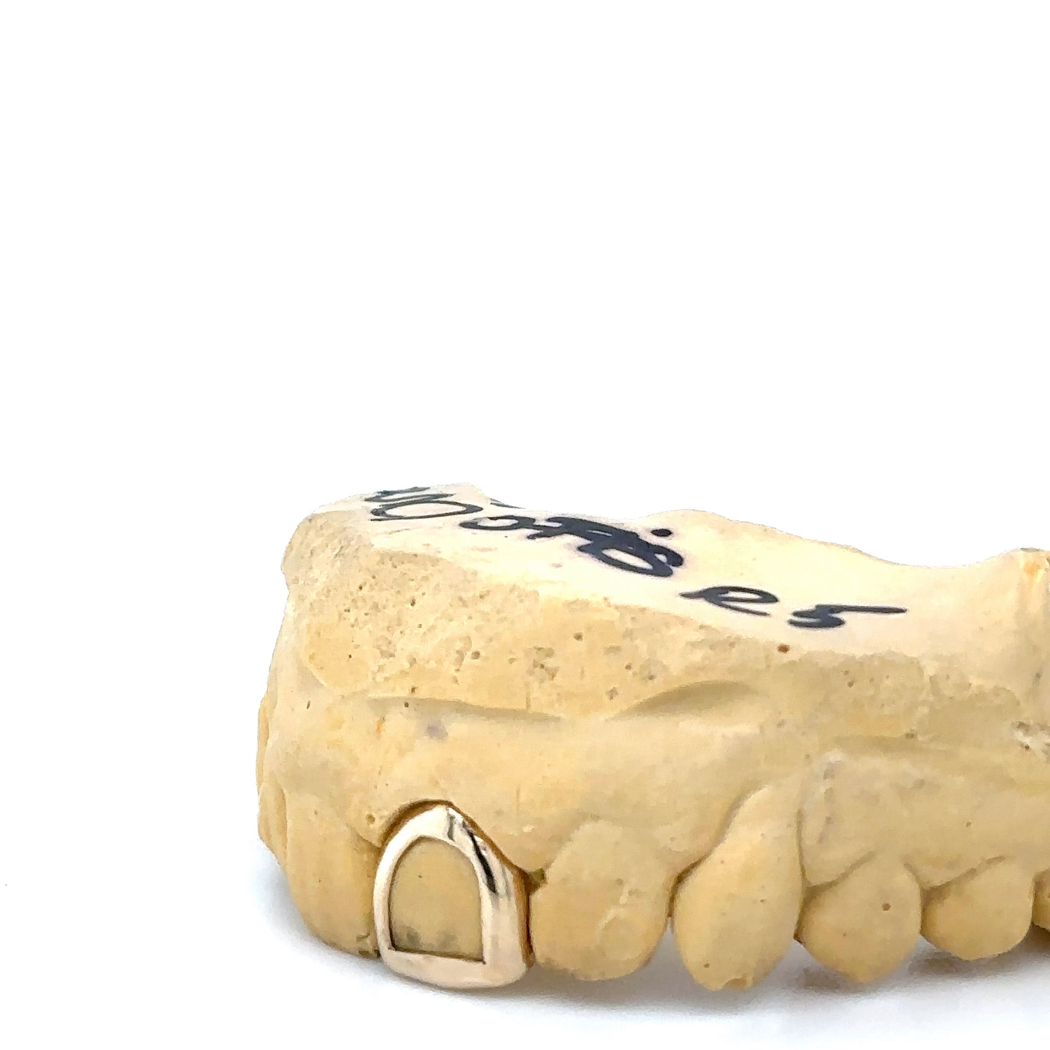 1pc Gold Open Face Front Grillz