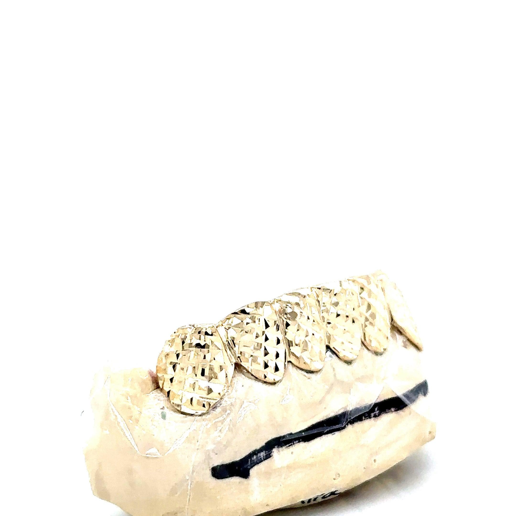 6pc Gold Trillion Cut Grillz