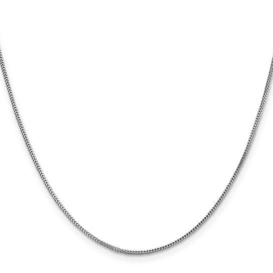14k White Gold 0.90mm Franco Chain