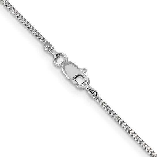14k White Gold 0.90mm Franco Chain