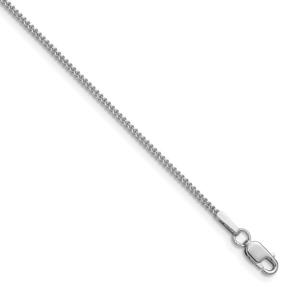 14K White Gold Franco Chain — 0.9 mm