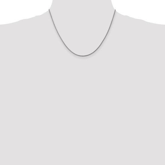 14k White Gold 1.6mm Round Snake Chain