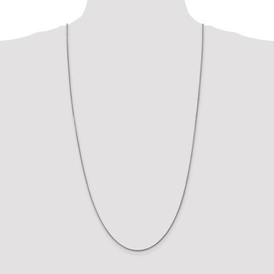 14k White Gold 1.6mm Round Snake Chain