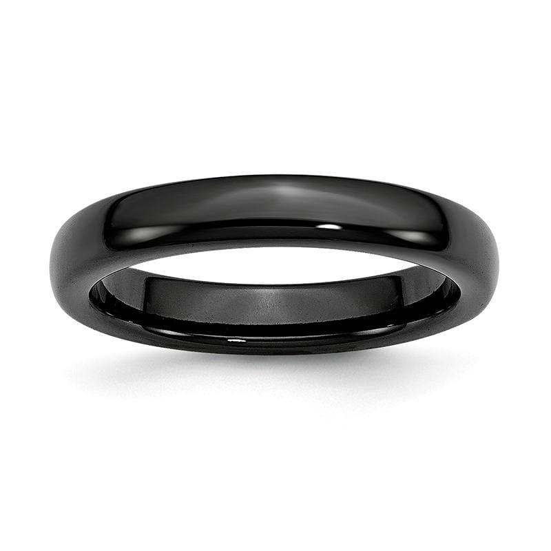 Ceramic Black 4mm Polished Band - Seattle Gold Grillz