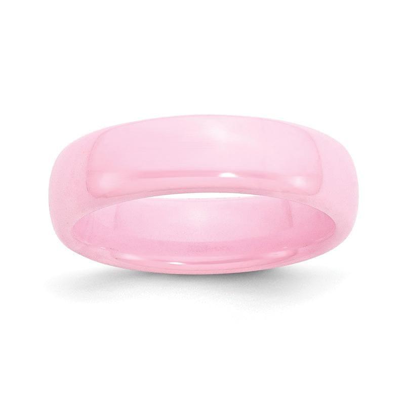 Ceramic Pink 6mm Polished Band - Seattle Gold Grillz