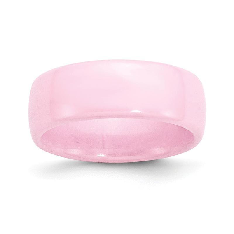 Ceramic Pink 8mm Polished Band - Seattle Gold Grillz