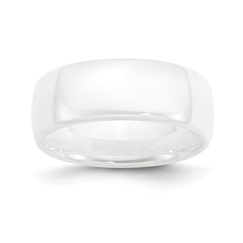 Ceramic White 8mm Polished Band - Seattle Gold Grillz