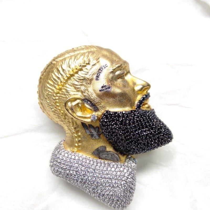 Custom Made Nipsey Hussle Black & White Diamond Charm - Seattle Gold Grillz
