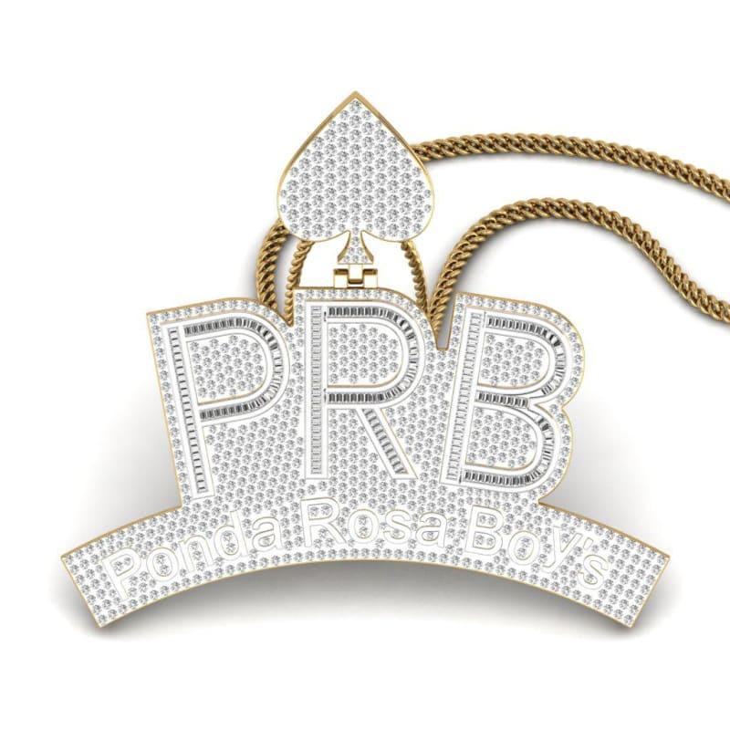 Diamond Ponda Rosa Boys Pendant - Seattle Gold Grillz