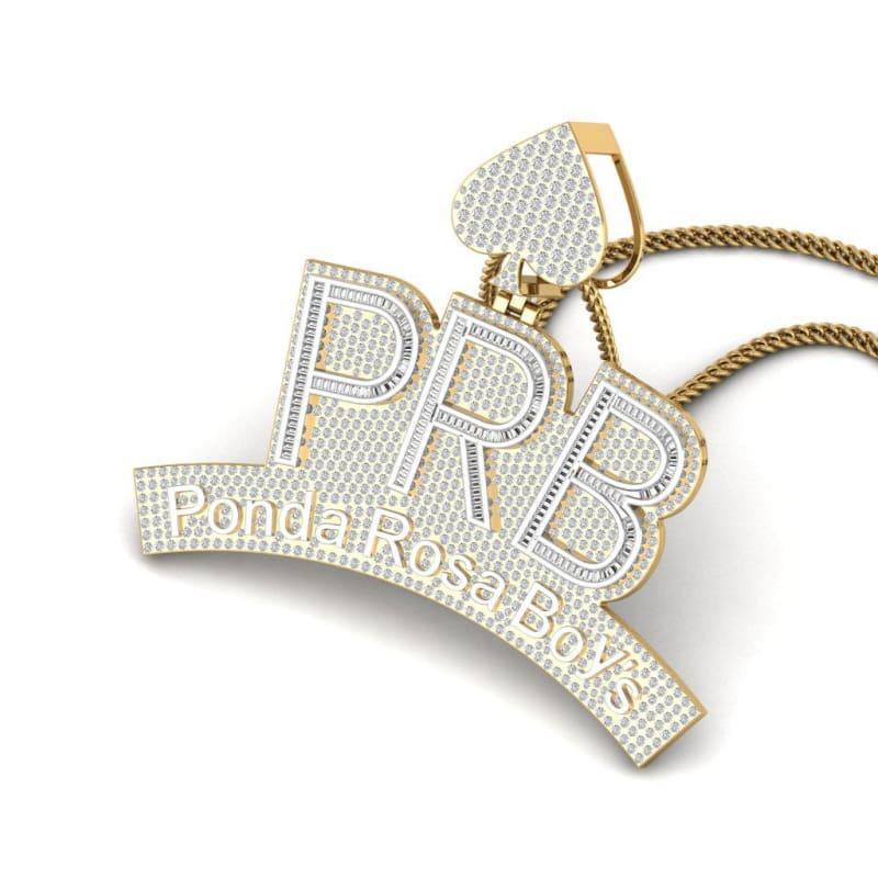 Diamond Ponda Rosa Boys Pendant - Seattle Gold Grillz