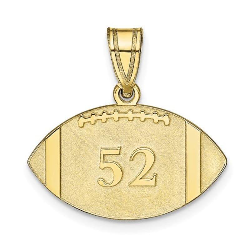 Football Number & Name Pendant - Seattle Gold Grillz