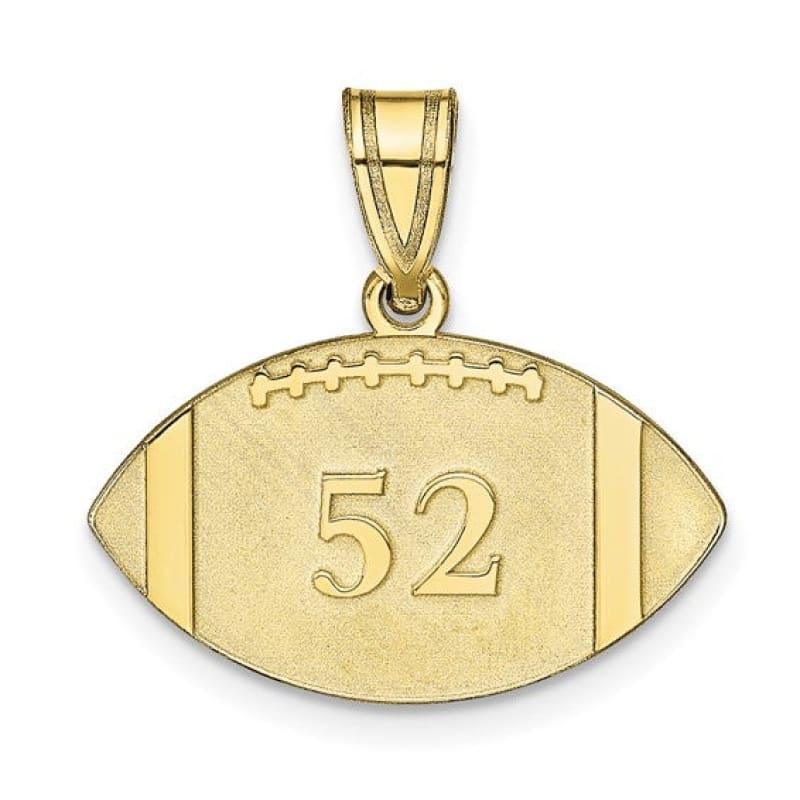 Football Number & Name Pendant - Seattle Gold Grillz