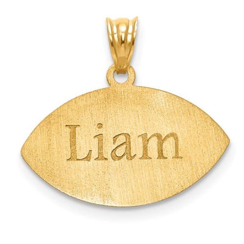 Football Number & Name Pendant - Seattle Gold Grillz