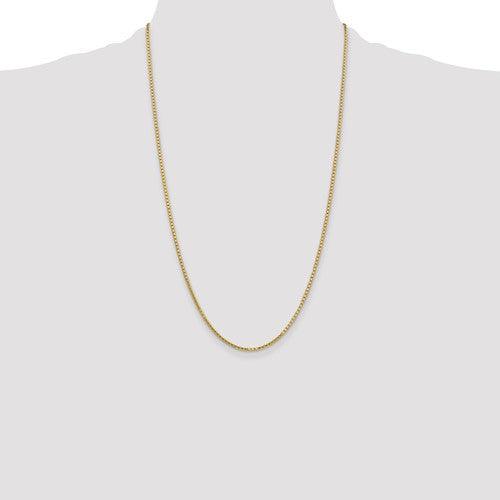 Gold 1.9mm Box Chain - Seattle Gold Grillz