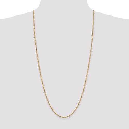 Gold 1.9mm Box Chain - Seattle Gold Grillz