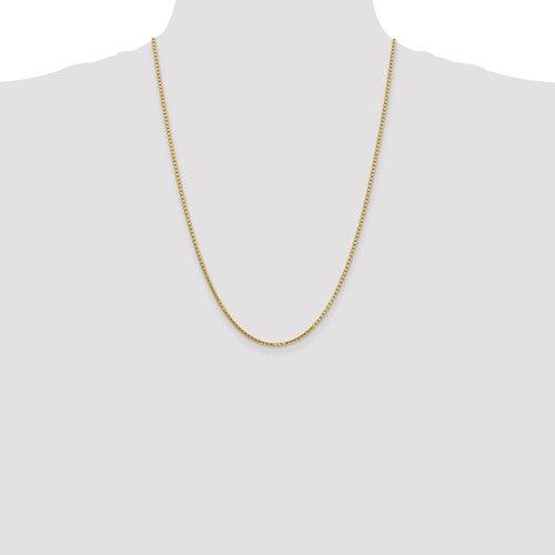 Gold 1.9mm Box Chain - Seattle Gold Grillz