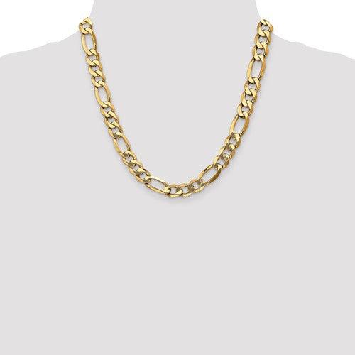 Gold 10mm Light Concave Figaro Chain - Seattle Gold Grillz