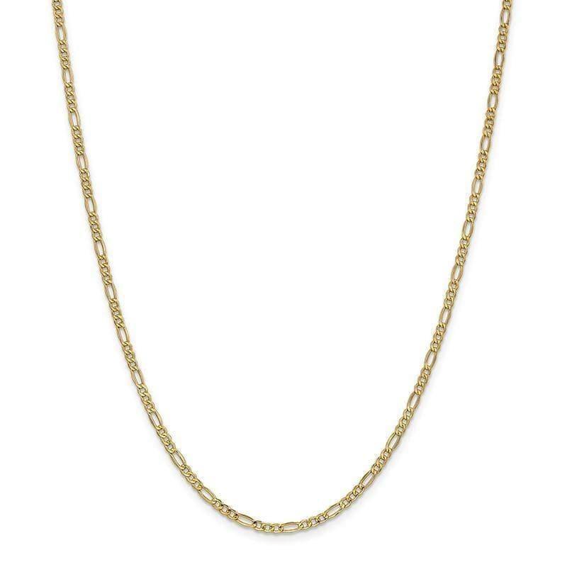 Gold 2.5mm Figaro Chain - Seattle Gold Grillz