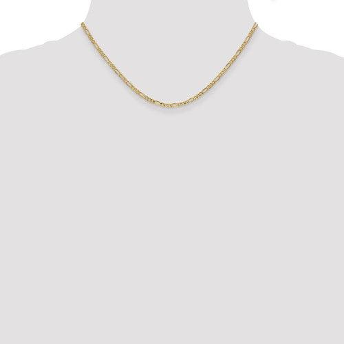 Gold 2.5mm Figaro Chain - Seattle Gold Grillz