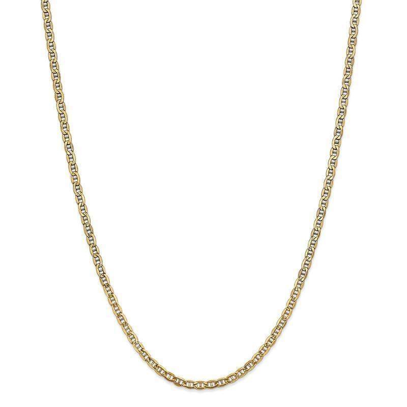 Gold 3.20mm Semi-Solid Anchor Chain - Seattle Gold Grillz