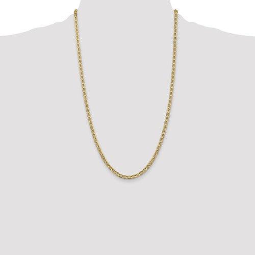 Gold 3.75mm Concave Anchor Chain - Seattle Gold Grillz