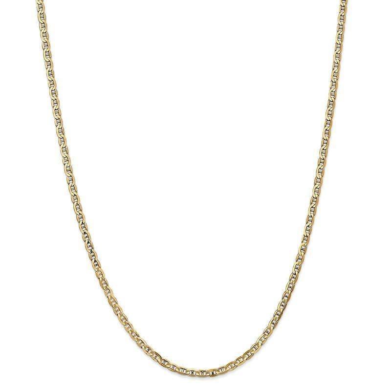 Gold 3mm Concave Anchor Chain - Seattle Gold Grillz