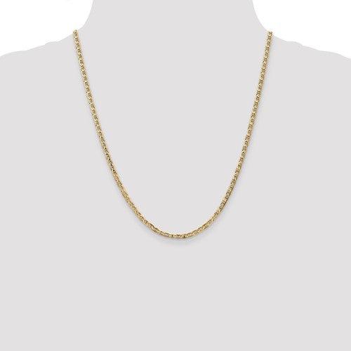 Gold 3mm Concave Anchor Chain - Seattle Gold Grillz