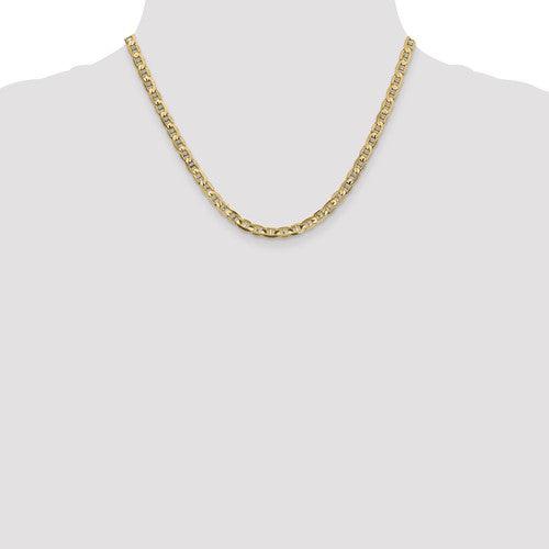 Gold 4.5mm Concave Anchor Chain - Seattle Gold Grillz