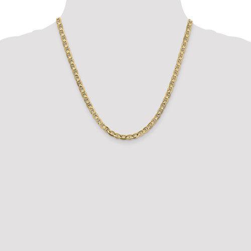 Gold 4.5mm Concave Anchor Chain - Seattle Gold Grillz