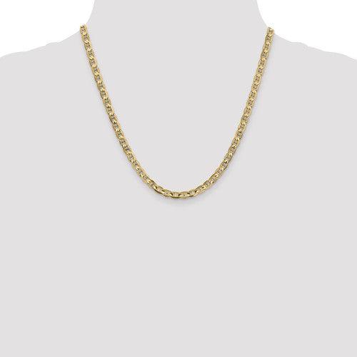 Gold 4.5mm Concave Anchor Chain - Seattle Gold Grillz
