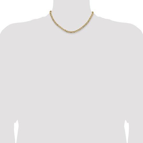 Gold 4.5mm Concave Anchor Chain - Seattle Gold Grillz