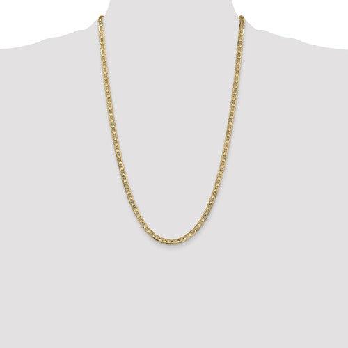 Gold 4.5mm Concave Anchor Chain - Seattle Gold Grillz