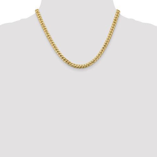 Gold 5.5mm Solid Miami Cuban Link Chain - Seattle Gold Grillz