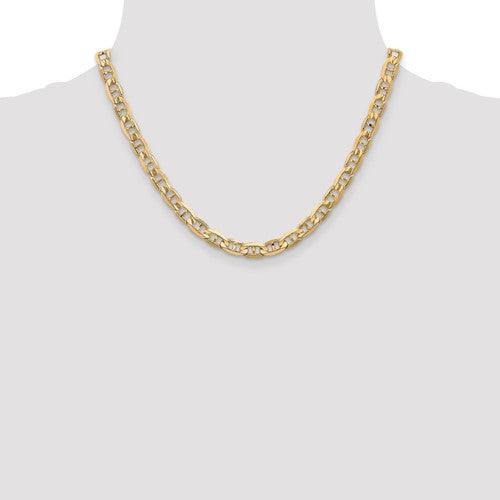 Gold 6.25mm Concave Anchor Chain - Seattle Gold Grillz
