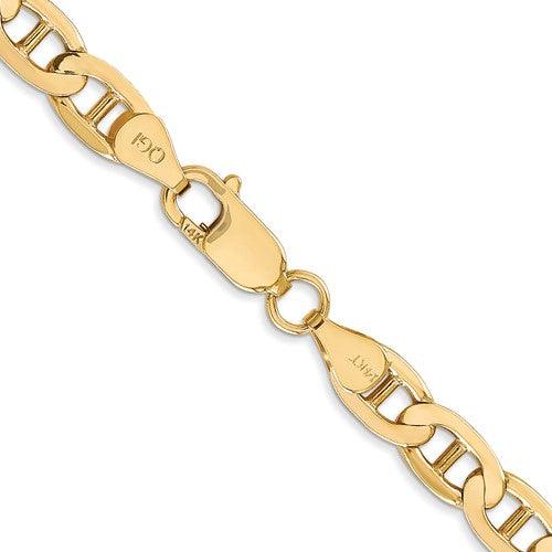 Gold 6.25mm Concave Anchor Chain - Seattle Gold Grillz