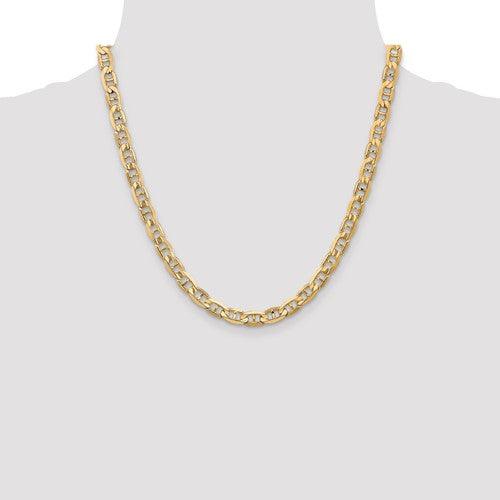 Gold 6.25mm Concave Anchor Chain - Seattle Gold Grillz