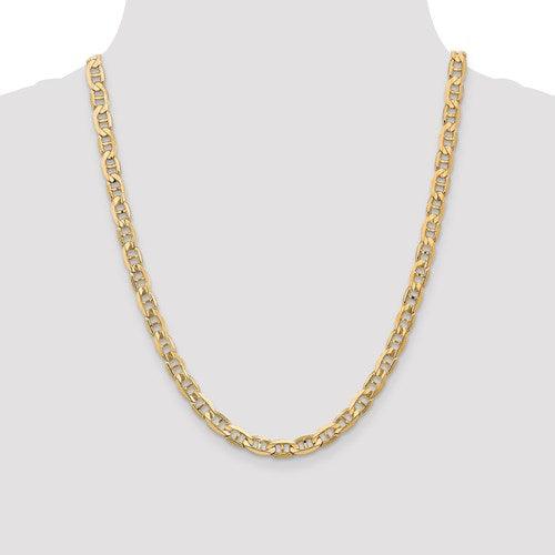 Gold 6.25mm Concave Anchor Chain - Seattle Gold Grillz