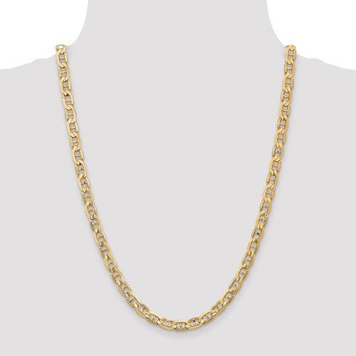Gold 6.25mm Concave Anchor Chain - Seattle Gold Grillz