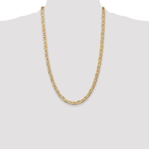 Gold 6.25mm Concave Anchor Chain - Seattle Gold Grillz
