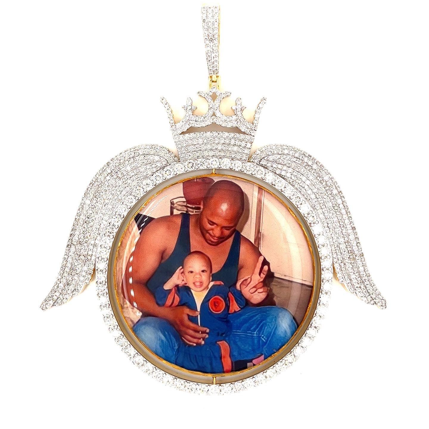 Gold Diamond Memory Pic Pendant - Seattle Gold Grillz