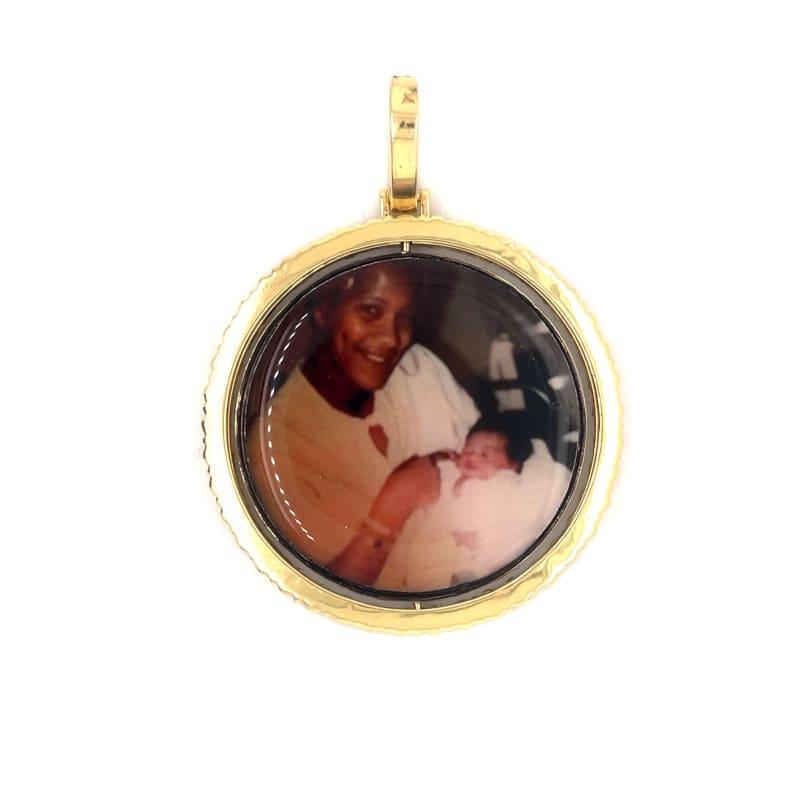 Gold Reversible Memory Picture Pendant - Seattle Gold Grillz
