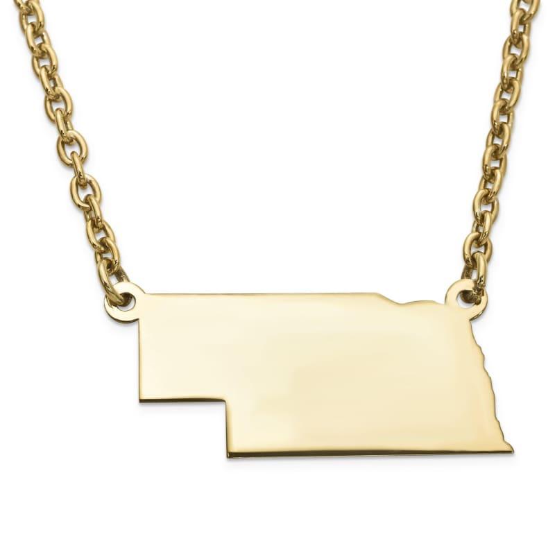 GP NE State Pendant with chain - Seattle Gold Grillz