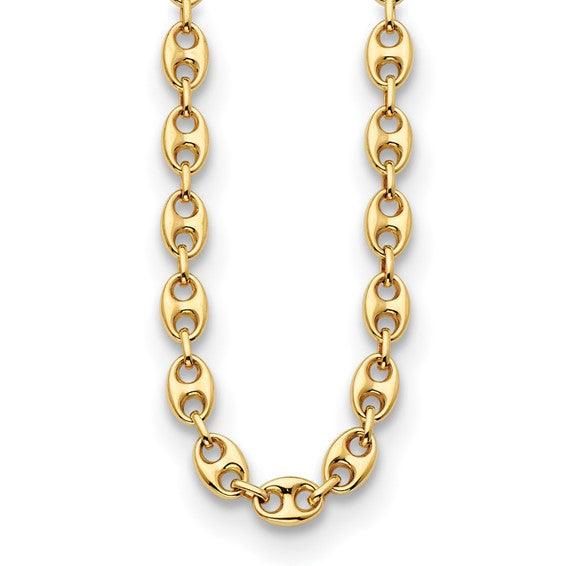 HERCO 14k 8.1mm Solid Anchor Chain - Seattle Gold Grillz