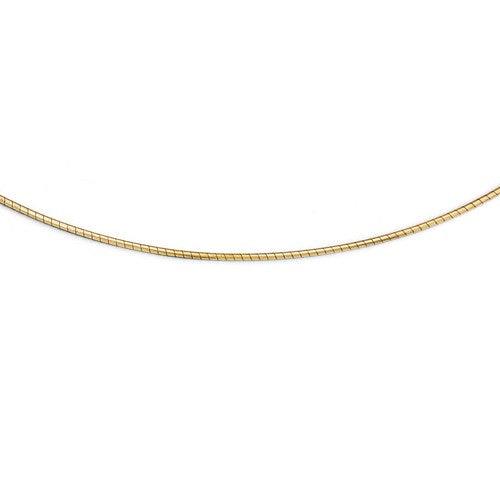 Leslie's 14K 1MM Round Detachable clasp Omega Chain - Seattle Gold Grillz