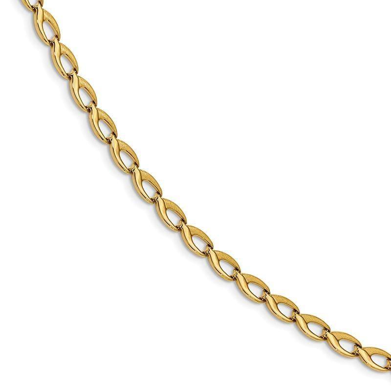 Leslie's 14k Fancy Link Bracelet - Seattle Gold Grillz
