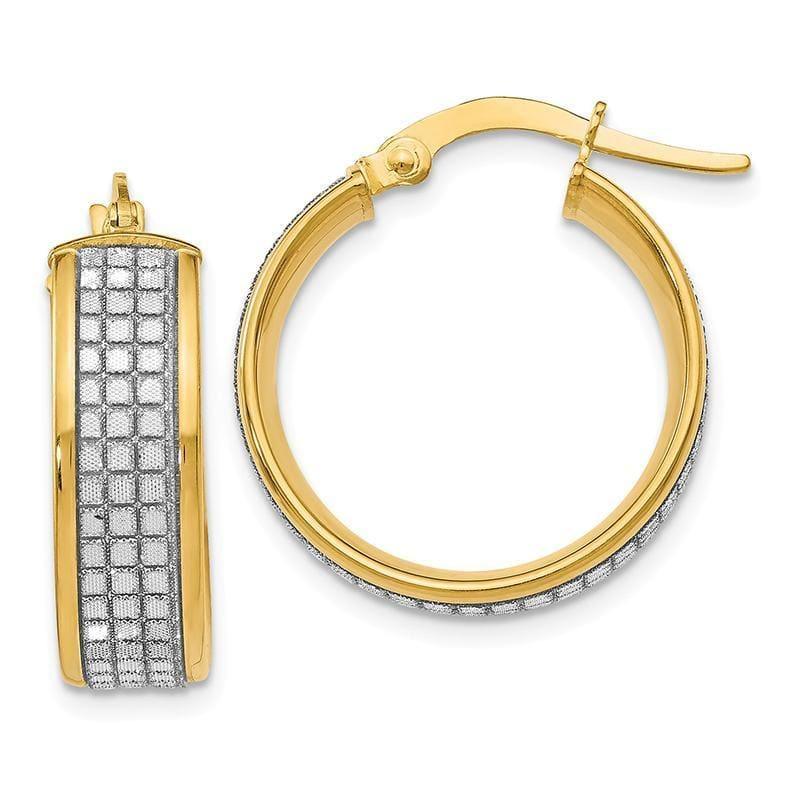 Leslie's 14k Glimmer Hoop Polished Earrings - Seattle Gold Grillz