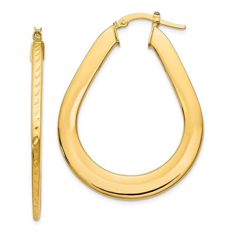 Leslie's 14k Gold Hoop Earrings - Seattle Gold Grillz