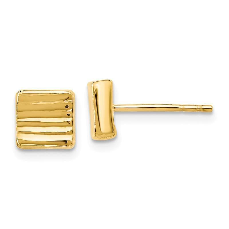 Leslie's 14k Gold Post Earrings - Seattle Gold Grillz