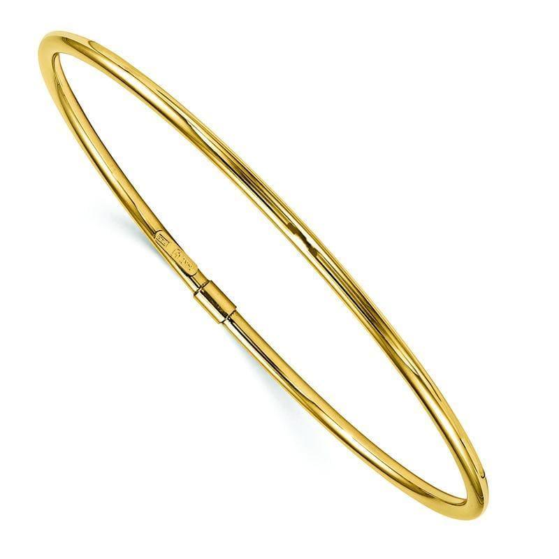 Leslie's 14k Polished Bangle - Seattle Gold Grillz