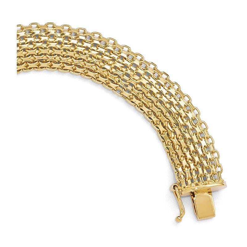 Leslie's 14k Polished Bracelet - Seattle Gold Grillz
